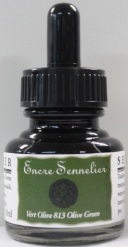 Sennelier ink 813 olive 30 ml (100 ml=20,90 €)